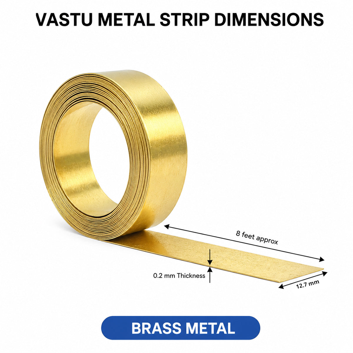 Brass Strip 8 Feet