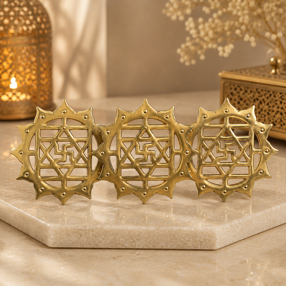 Brass Vastu Helix for East Zone Correction