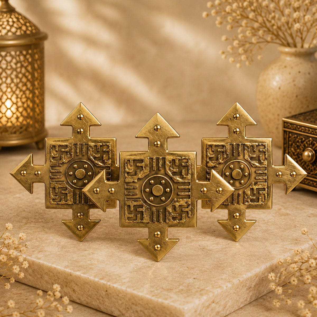 Brass Vastu Helix for North Zone Correction