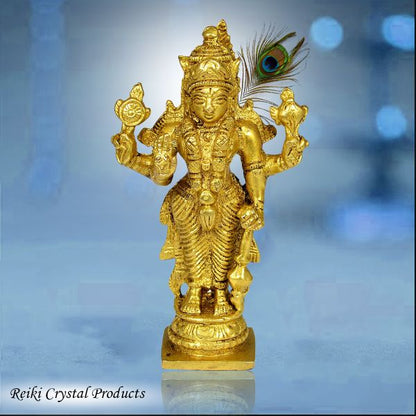 Brass Vishnu Statue for Vastu Remedy