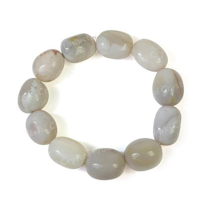Carnelian Flower Tumble Crystal Bracelet | Natural Healing Gemstone Bracelet for Courage & Creativity