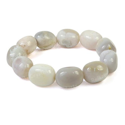 Carnelian Flower Tumble Crystal Bracelet | Natural Healing Gemstone Bracelet for Courage & Creativity