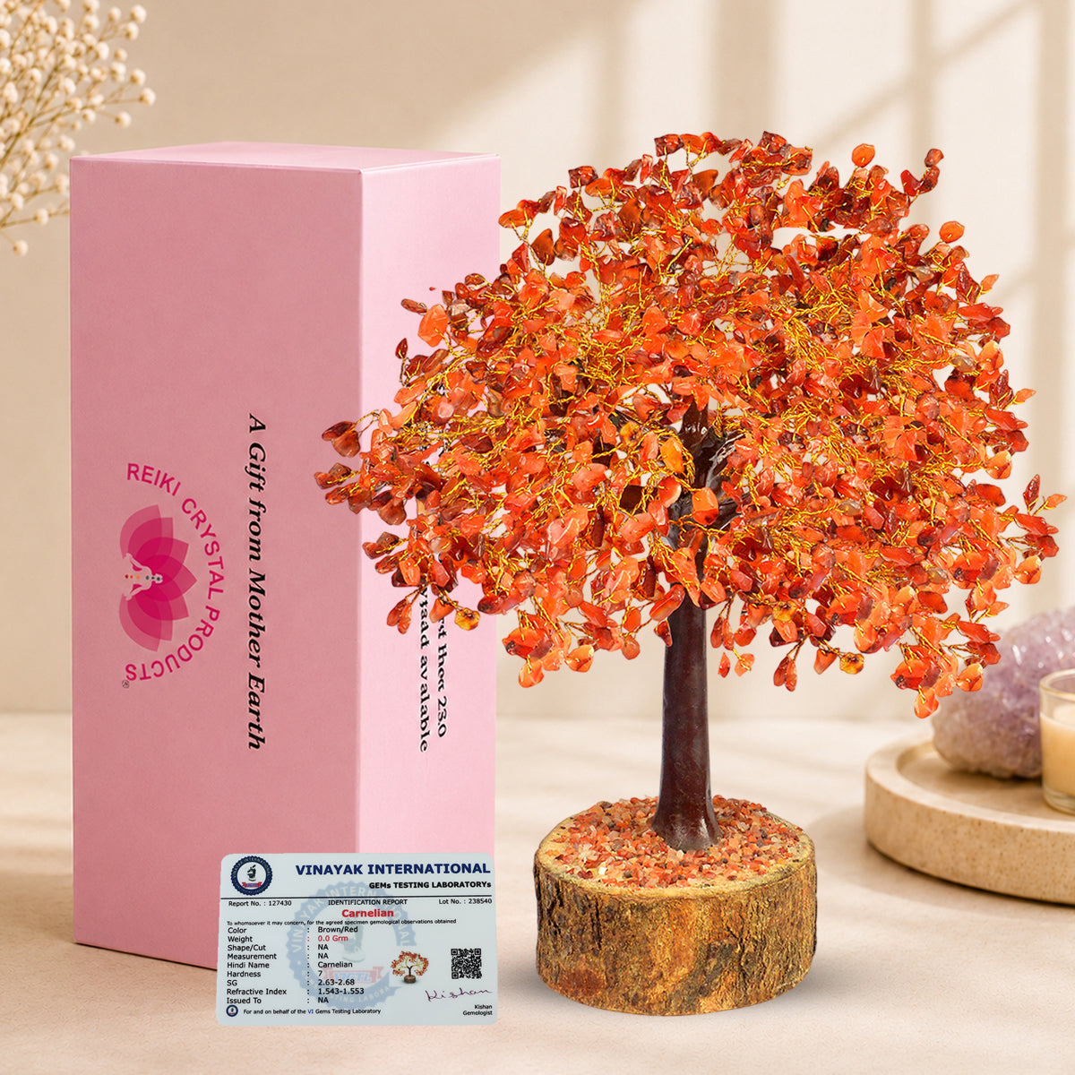 Natural Crystal Stone Tree 500 Beads
