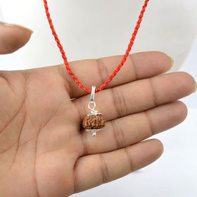 Certified 11 Eleven Mukhi Rudraksha Pendant for Courage, Confidence, Intuition & Spiritual Strength