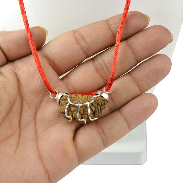Certified 1 Mukhi Rudraksha Pendant for Meditation, Spiritual Growth, Focus & Inner Peace