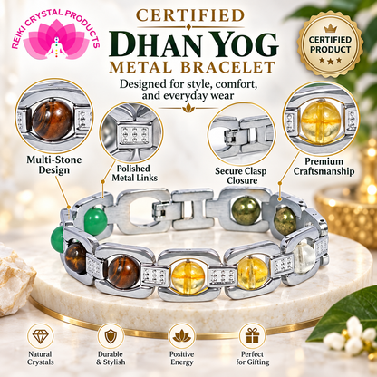 Metal Dhan Yog Bracelet with Certificate of Authenticity