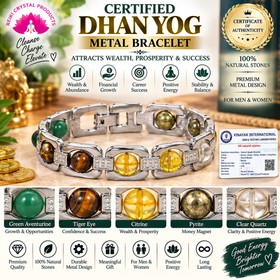 Metal Wealth Bracelet for Prosperity and Positive Intentions