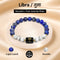 Libra तुला राशि Zodiac Bracelet with Free Selenite Plate