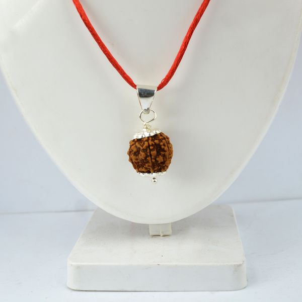 Certified Two 2 Mukhi Rudraksha Pendant for Harmony, Relationships, Emotional Balance & Inner Peace