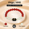 Virgo कन्या राशि Zodiac Bracelet with Free Selenite Plate