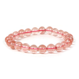 Cherry Quartz Crystal Bracelet | Natural Healing Gemstone Bracelet for Love & Positivity