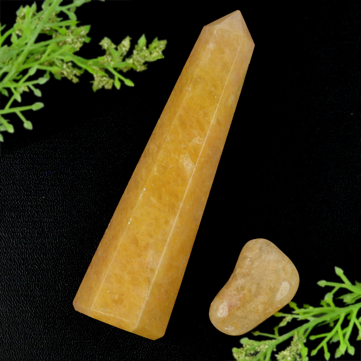 Citrine Pencil Obelisks for Reiki Healing