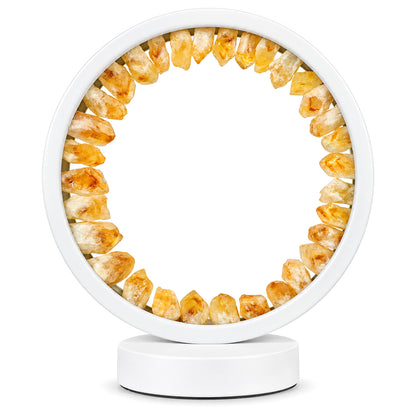 Citrine Crystal Lamp for Home and Office Decor