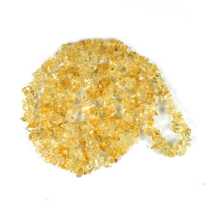 Citrine Crystal Mala | Natural Healing Gemstone Necklace for Abundance, Prosperity & Positive Energy | Reiki Energized Meditation Mala for Men & Women | Available in Multiple Sizes & Shapes