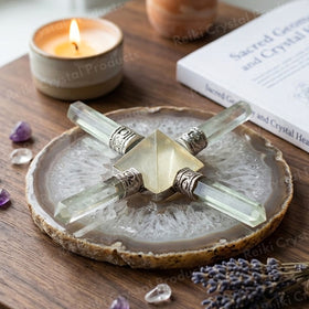 Clear Quartz Crystal Energy Generator