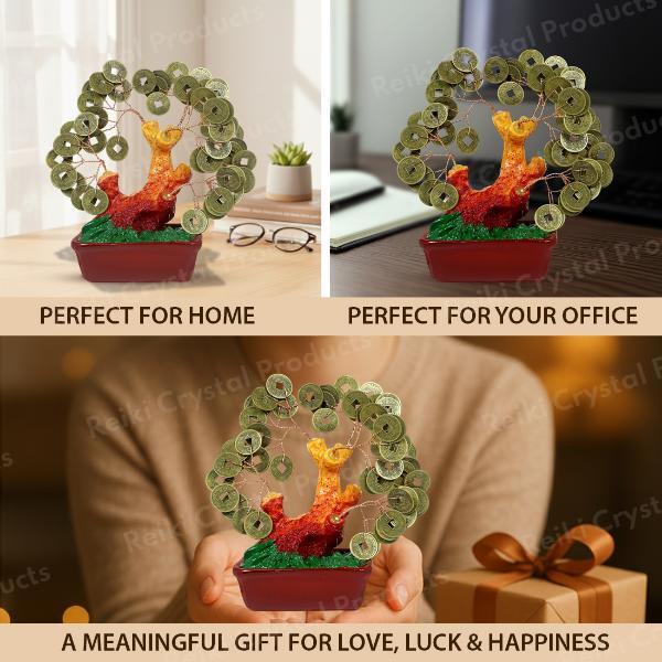 Lucky Coin Wealth Tree Feng Shui Showpiece for Success