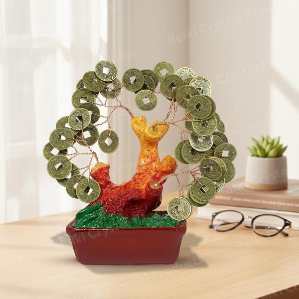 Feng Shui Lucky Coin Tree Decorative Wealth Symbol