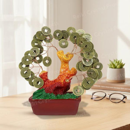 Feng Shui Lucky Coin Tree Decorative Wealth Symbol
