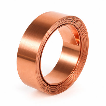 Copper Vastu Metal Strip 12.7 mm (0.5 Inch) × 8 Feet × 0.3 mm | Pure Copper Vastu Strip for Home, Office, Shop & Factory | Premium Copper Strip for Vastu Energy Balancing, Floor, Wall & Construction Applications