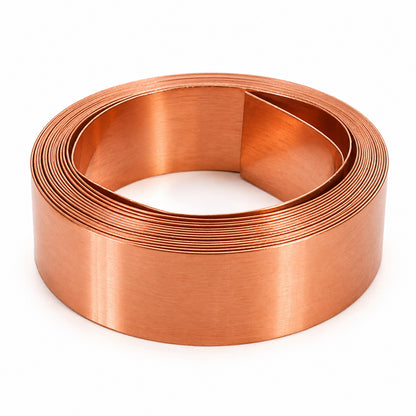 Copper Vastu Metal Strip 12.7 mm (0.5 Inch) × 8 Feet × 0.3 mm | Pure Copper Vastu Strip for Home, Office, Shop & Factory | Premium Copper Strip for Vastu Energy Balancing, Floor, Wall & Construction Applications