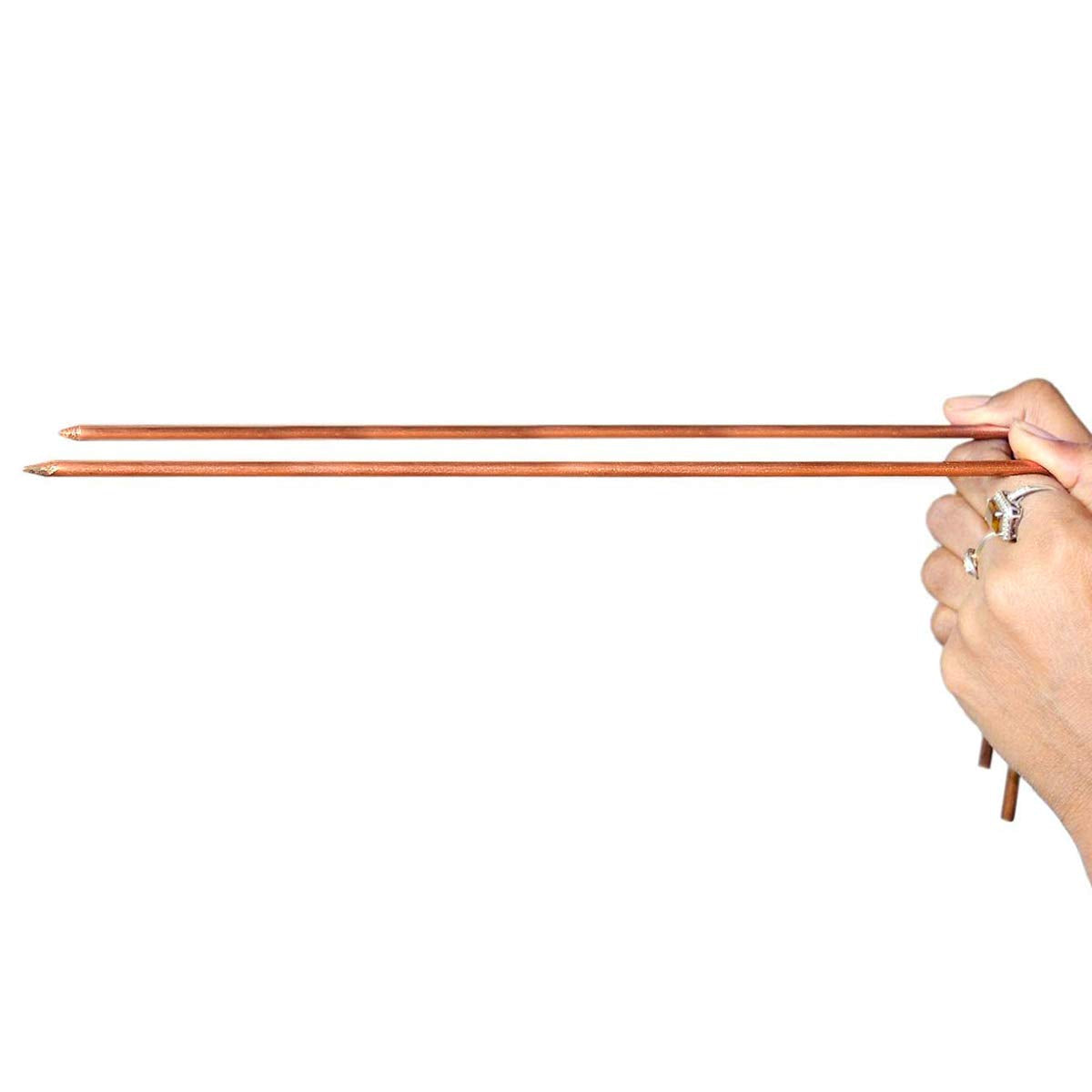 Copper Dowsing L Rod Pair
