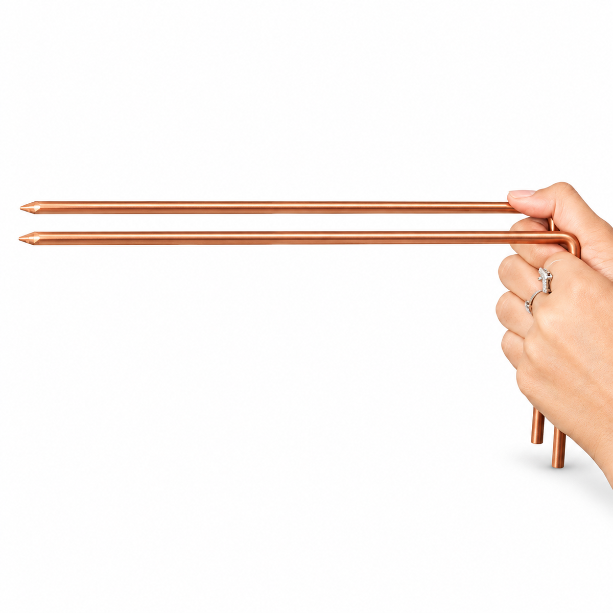 Copper Dowsing L Rod Pair 32 cm