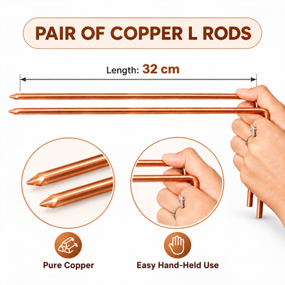 Copper L Rods for Traditional Water Dowsing Practices