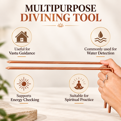 Copper Dowsing L Rods for Home Office Plot and Outdoor Use