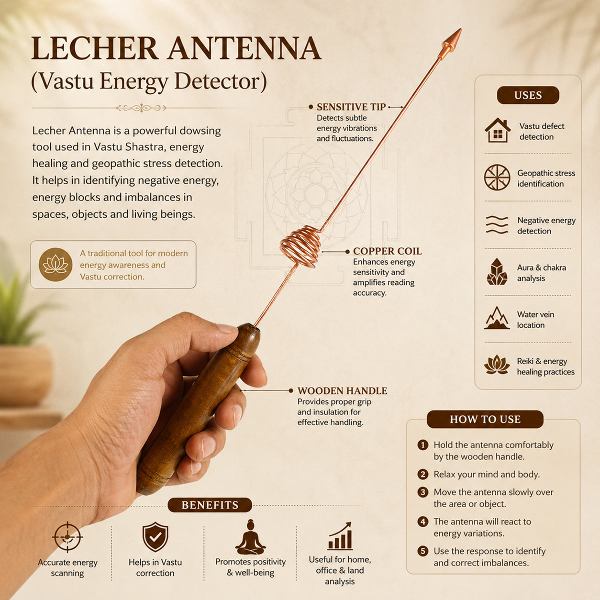 Copper Energy Detection Antenna