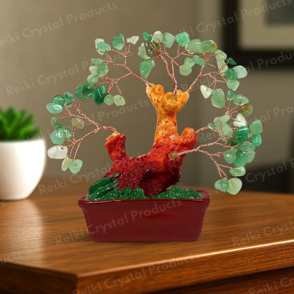 Green Aventurine Stone Tree