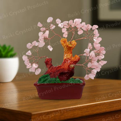 Rose Quartz Stone tree