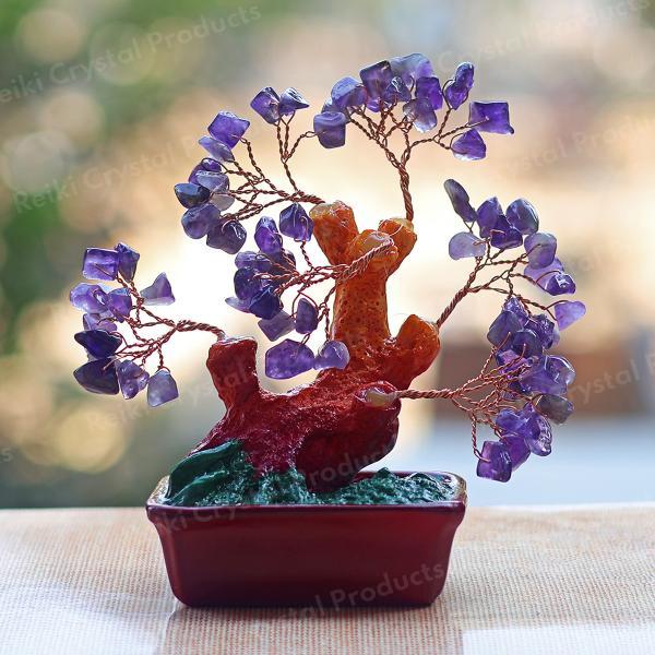 Amethyst Crysal Stone Tree