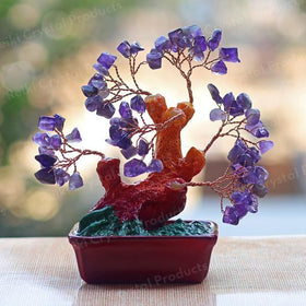 Amethyst Crysal Stone Tree