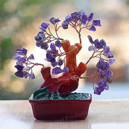 Amethyst Crysal Stone Tree