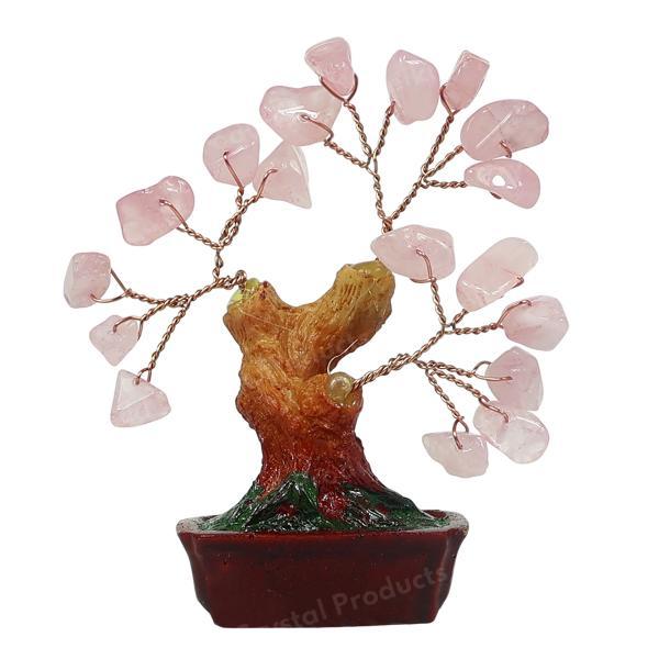 Rose Quartz Stone Tree