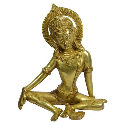 Decorative Brass Lord Indra Statue