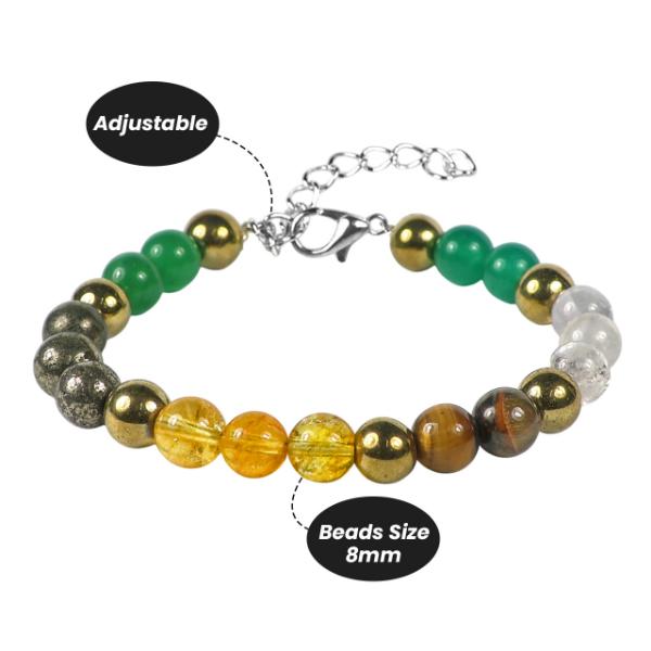 Certified Dhan Yog Bracelet Attracts Wealth and Financial Prosperity | Certificate of Authenticity | Wealth, Dhanyog Adjustable Bracelet for Men & Women