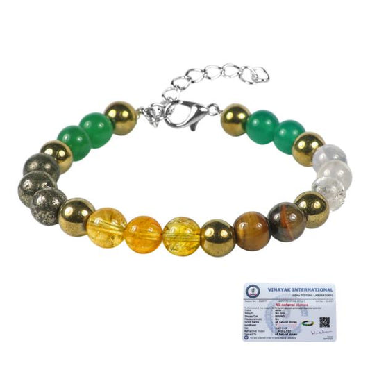 Certified Dhan Yog Bracelet Attracts Wealth and Financial Prosperity | Certificate of Authenticity | Wealth, Dhanyog Adjustable Bracelet for Men & Women