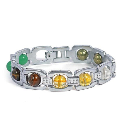 Metal wealth bracelet for business and money focus