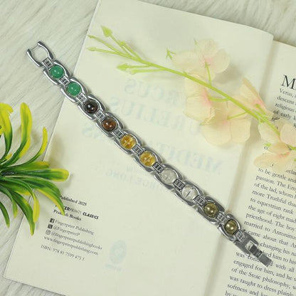 Money attraction bracelet with metal design
