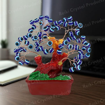 Blue Evil Eye Beads Tree for Negative Energy Protection