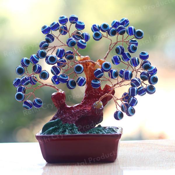 Evil Eye Lucky Tree Showpiece for Positive Energy