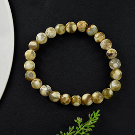 Fire Agate Crystal Bracelet | Natural Healing Gemstone Bracelet for Courage & Passion