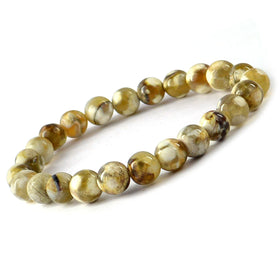 Fire Agate Crystal Bracelet | Natural Healing Gemstone Bracelet for Courage & Passion