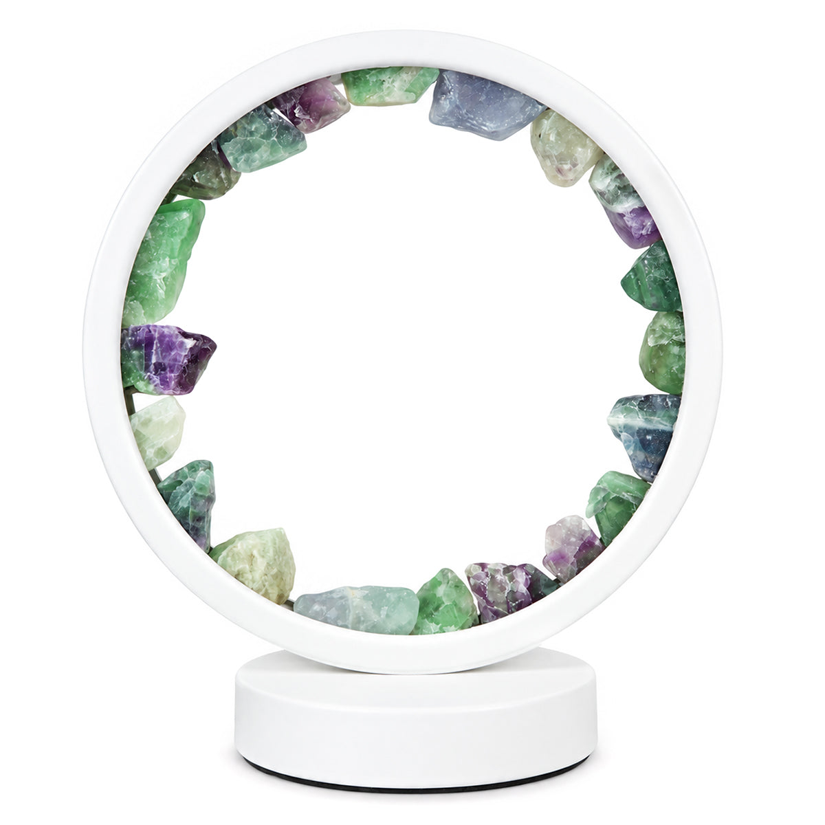 Fluorite Stone Lamp for Focus Clarity Concentration and Balance