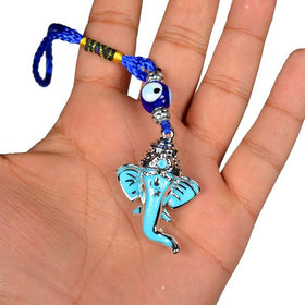 Ganesha with Evil Eye Car, Door & Office Hanging for Protection, Prosperity & Positive Energy