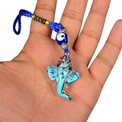 Ganesha with Evil Eye Car, Door & Office Hanging for Protection, Prosperity & Positive Energy