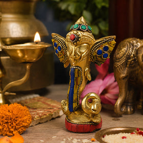 Brass Ganesh Statue / Stone Ganesha Idol