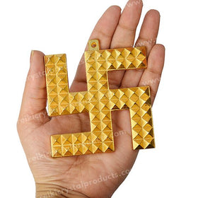 Golden Swastik for Home Entrance