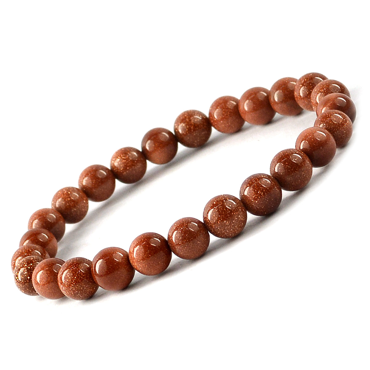 Brown Goldstone Crystal Bracelet | Natural Healing Gemstone Bracelet for Energy & Positivity